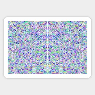 Ocean waves, abstract geometric print Sticker